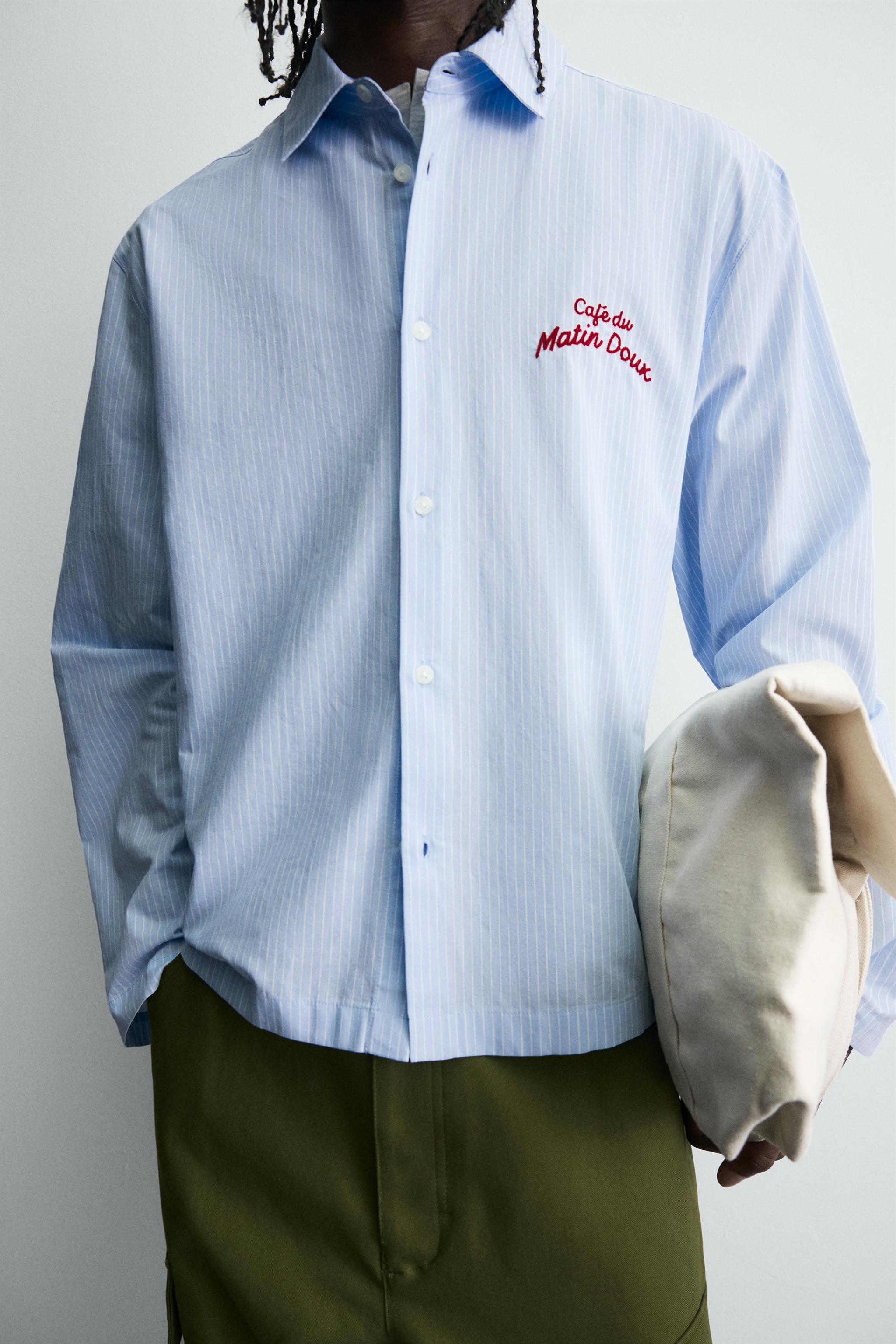 CHEMISE À RAYURES IMPRIMÉ GRAPHIQUE